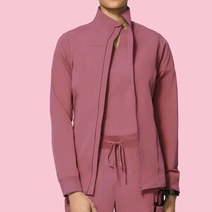 Mandala Mauve Scrub Jacket